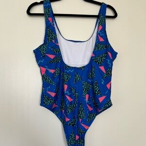 Colorful Geometric Kids Swim One Piece